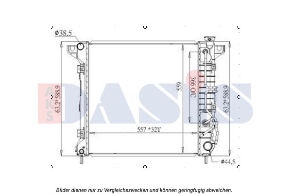 AKS DASIS Radiators, Motora dzesēšanas sistēma 520138N